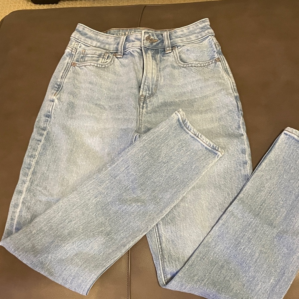 American Eagle Outfitters High Rise Light Blue Jeans